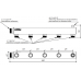 Распределительный коллектор DMSS-32-25x5 (нерж., магистральное подкл. G 1¼˝, 5 контуров G 1˝, PN10)